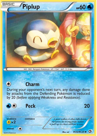 Piplup RC6 — Radiant Collection (Legendary Treasures)