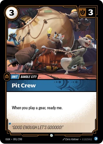 Pit Crew #091/298 — Origins