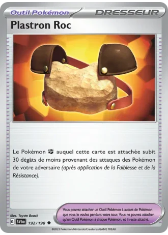 Plastron Roc #192/198 — Écarlate et Violet