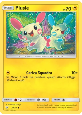 Plusle #33/73 — Leggende Iridescenti