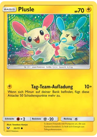 Plusle #33/73 — Schimmernde Legenden