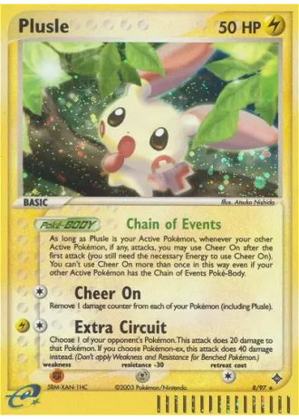 Plusle #8/97 — EX Drago