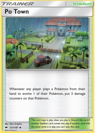 Po Town #121/147 — Burning Shadows
