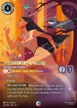 Pocahontas & Meeko - Adventurous Friends #227/261 — Attack of the Vine!