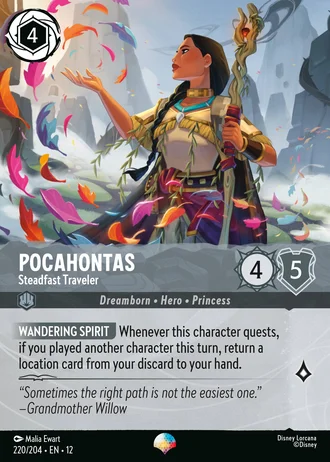 Pocahontas - Steadfast Traveler #220/257 — Wilds Unknown
