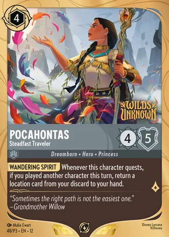 Pocahontas - Steadfast Traveler P3-48/257 — Wilds Unknown