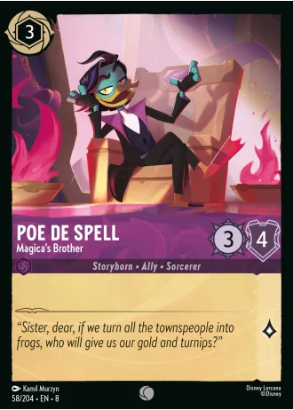 Poe De Spell - Magica's Brother #58/204 — Reign of Jafar