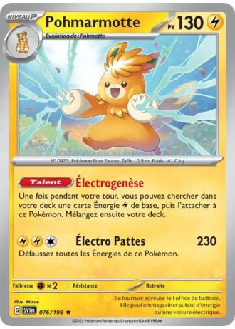 Pohmarmotte #076/198 — Écarlate et Violet