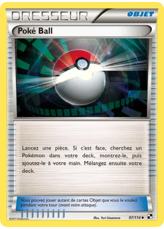 Poké Ball #97/114 — Noir & Blanc