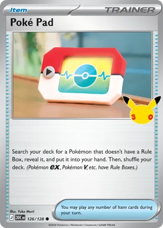 Poké Pad #126/128 — 30th Celebration