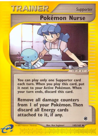 Pokémon Nurse #145/165 — Expedition Base Set