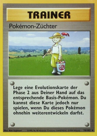 Pokémon-Züchter (1. Edition) #76/102 — Grundset (1. Edition)