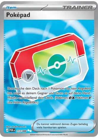 Poképad #113/88 — Optimale Ordnung