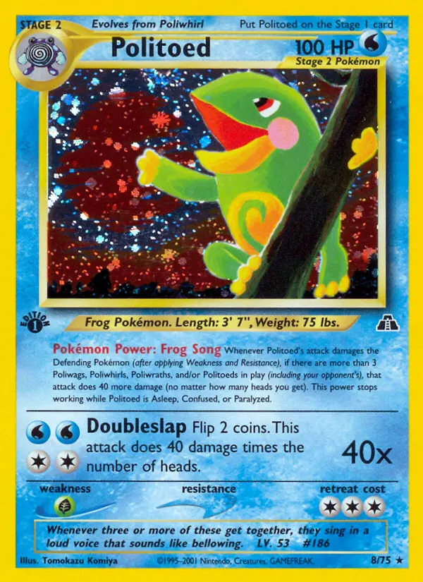 Politoed (1st Edition) #8 — Neo Discovery (1st Edition)