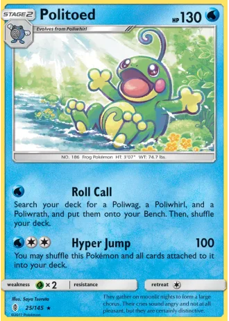 Politoed #25/145 — Guardians Rising