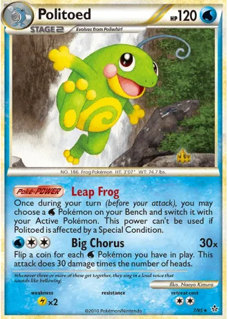Politoed #7/95 — Unleashed