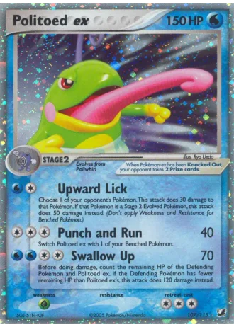 Politoed ex #107/115 — EX Forze Segrete