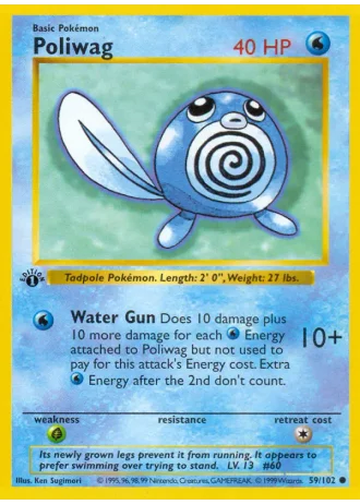 Poliwag #59/102 — Base Set