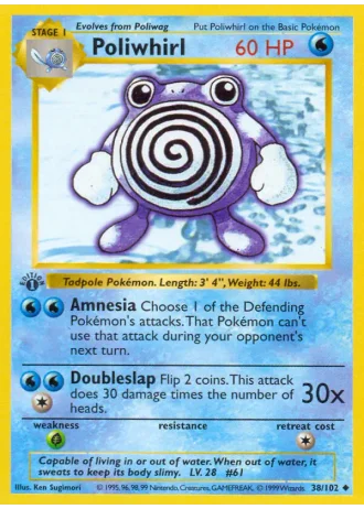 Poliwhirl #38/102 — Base Set