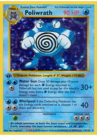 Poliwrath #13/102 — Base Set