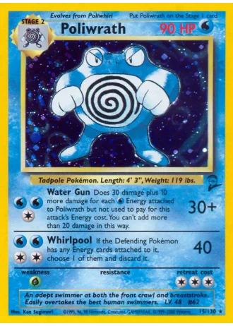 Poliwrath #15 — Base Set 2