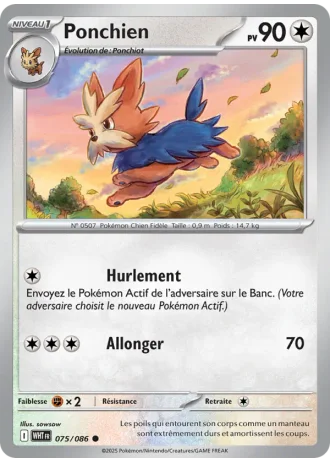 Ponchien #075 — Flamme Blanche