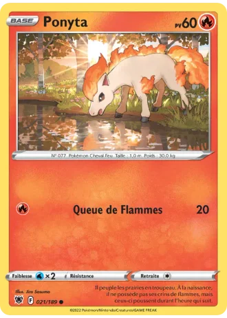 Ponyta #021 — Astres Radieux