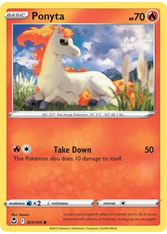 Ponyta #021/195 — Silver Tempest