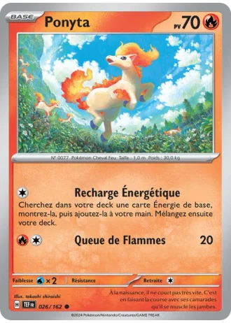 Ponyta #026/162 — Forces Temporelles