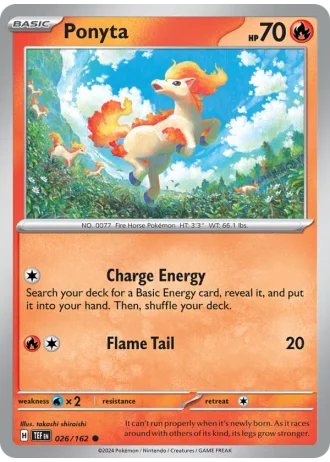 Ponyta #026/162 — Temporal Forces