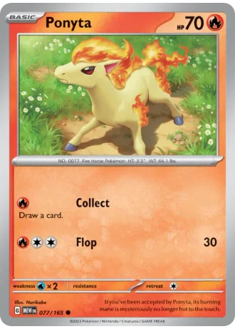 Ponyta #077/165 — 151