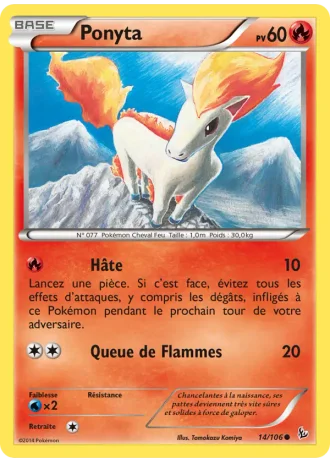 Ponyta #14/106 — Étincelles