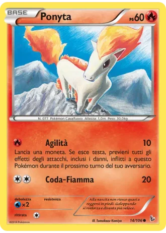 Ponyta #14/106 — Fuoco Infernale