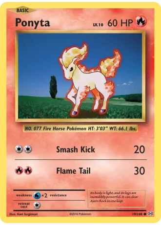 Ponyta #19/108 — Evolutions