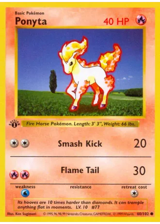 Ponyta #60/102 — Base Set