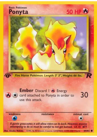 Ponyta #64/82 — Team Rocket