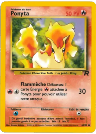 Ponyta #64/82 — Team Rocket