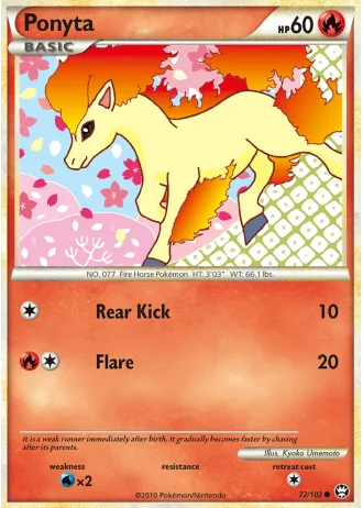 Ponyta #72/102 — Battaglie Trionfali
