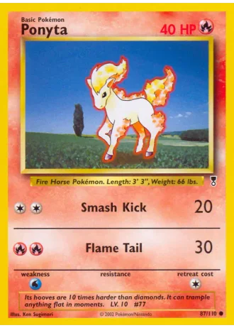 Ponyta #87 — Legendary Collection