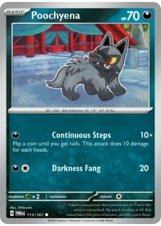 Poochyena #113 — Twilight Masquerade