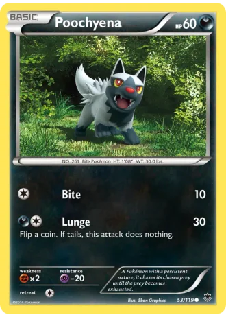 Poochyena #53/119 — Phantom Forces