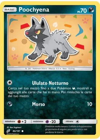 Poochyena #86/181 — Gioco di Squadra