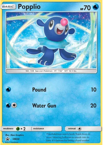 Popplio SM24 — Sun & Moon Promos