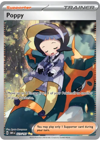 Poppy #227/197 — Obsidian Flames