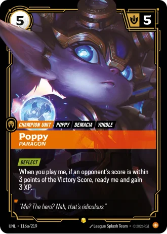Poppy, Paragon #116a/219 — Unleashed