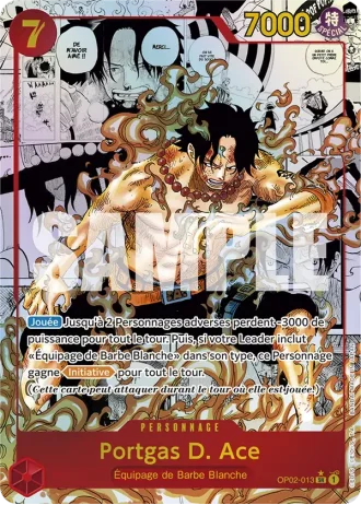 Portgas D. Ace (OP02-013) (Manga Rare + Reprint) — ONE PIECE CARD THE BEST (PRB01)