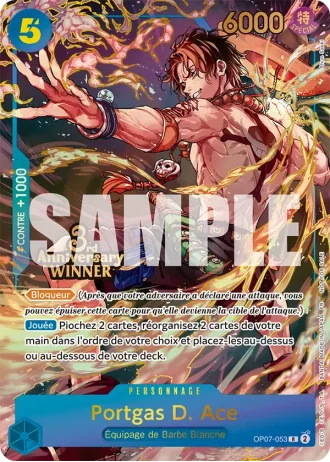 Portgas D. Ace (OP07-053) (Alternative Art) — PROMO