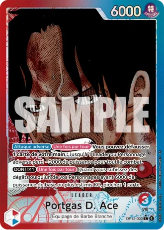 Portgas D. Ace (OP13-002) (Alternative Art) — Successeurs (OP13)