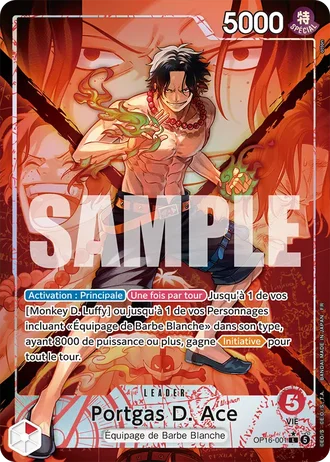 Portgas D. Ace (OP16-001) (Alternative Art) — L'Heure de la Bataille Décisive (OP16)