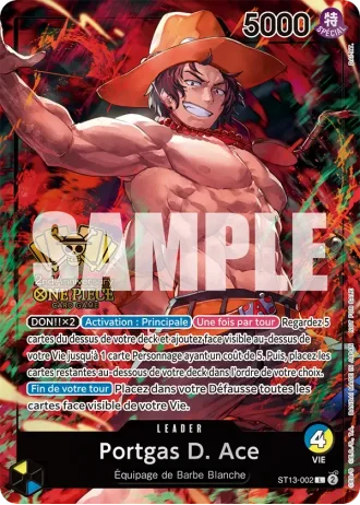 Portgas D. Ace (ST13-002) (Alternative Art) — PROMO